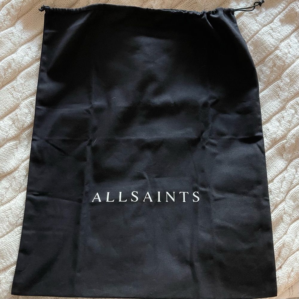 All Saints Black Drawstring Dust Bag